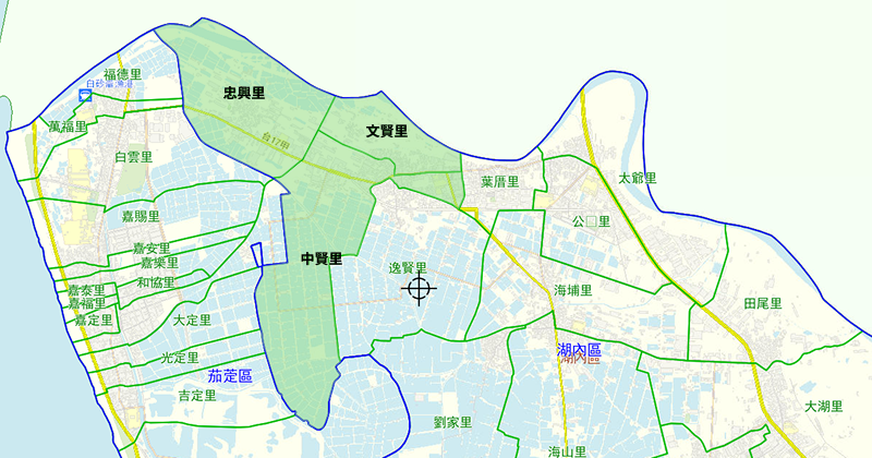 台南機場航空噪音防制區(高雄市部份)