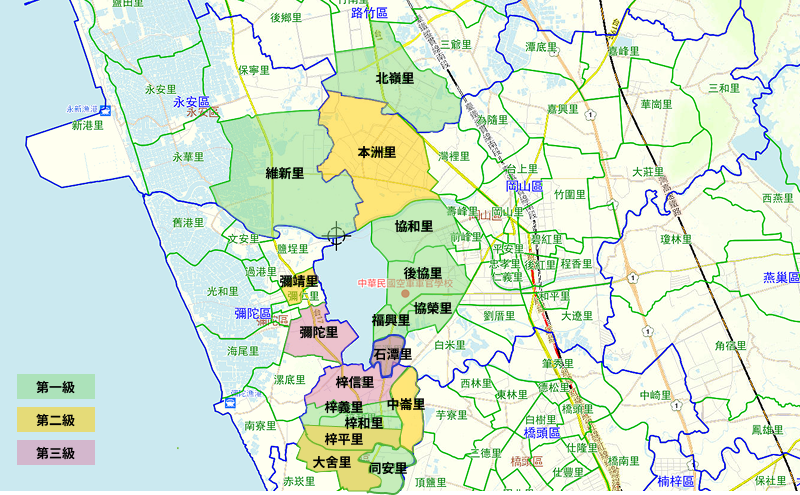 岡山軍用機場航空噪音防制區
