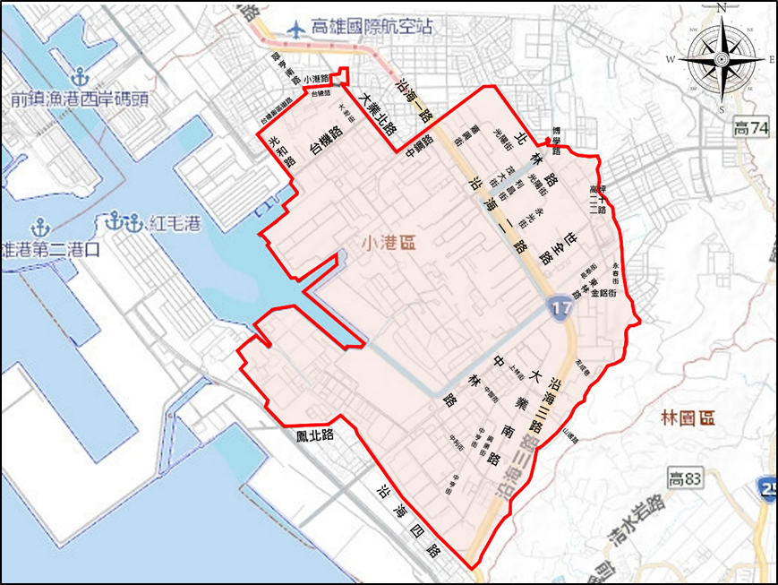 高雄市臨海產業園區(小港區)管制範圍