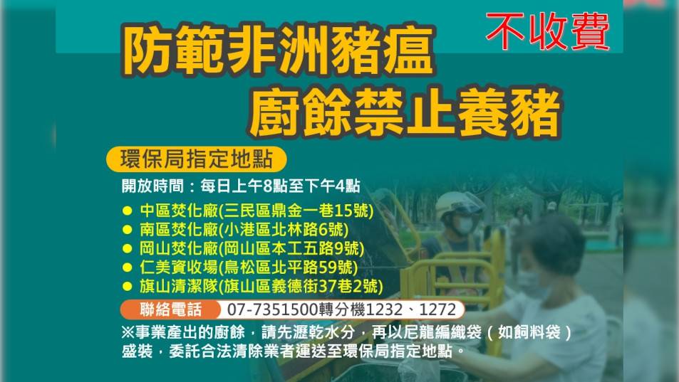 防範非洲豬瘟廚餘處理3